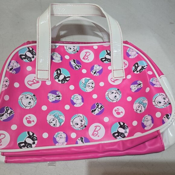 Barbie Pet Carrier Bag Pink for Toy Dog Cat Animal Storage Carrier Zipper Top - Picture 2 of 3